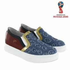 Mundial - Elevator Slip-Ons In Leather/fabric Mix Up To 2.6 Inches -Deals Guidomaggi Store mundial elevator slipon