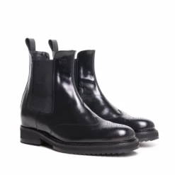 Piazza Gae Aulenti - Elevator Boots In Brushed Leather From 2.4 To 4 Inches -Deals Guidomaggi Store piazza gae aulenti elevated boots 1