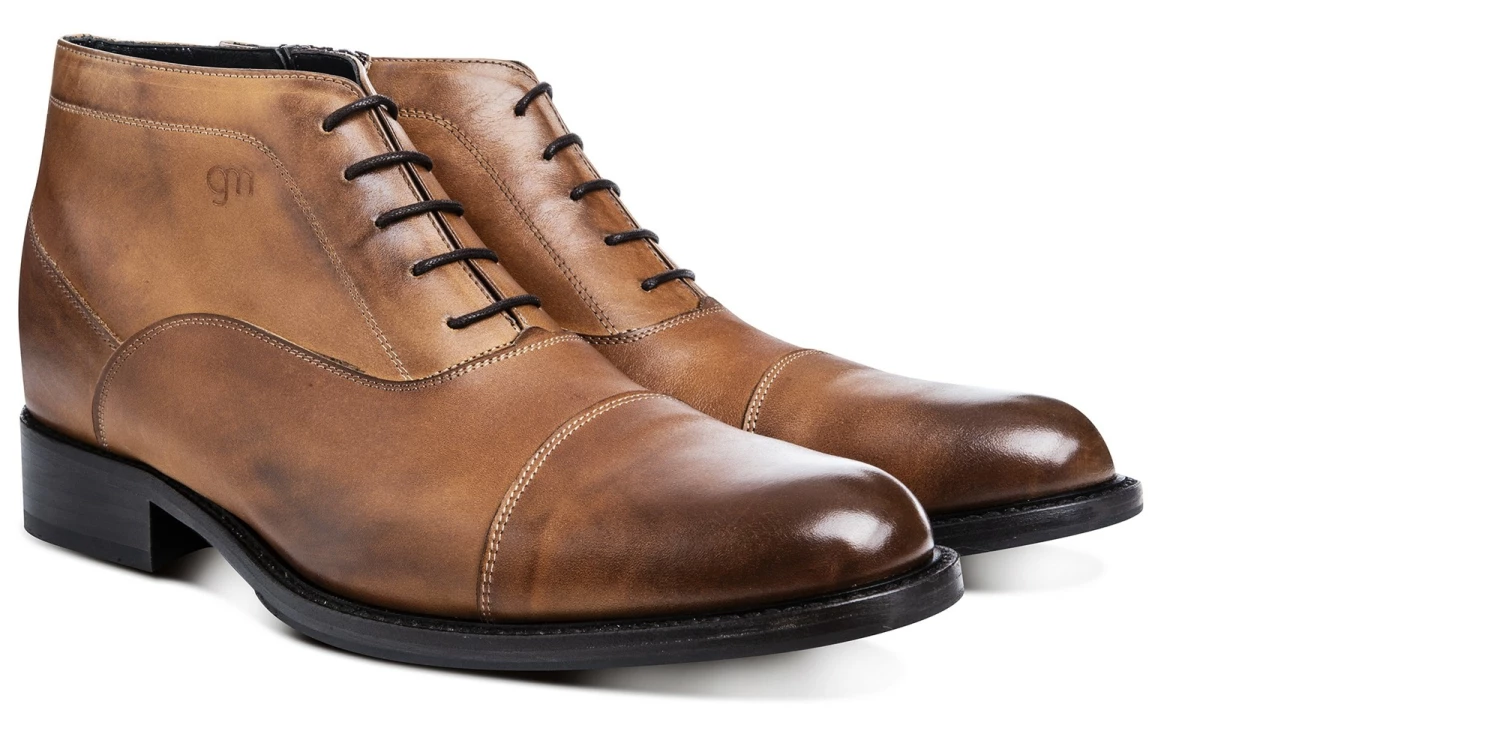 Trier - Elevator Boots In Full Grain Leather From 2.4 To 3.1 Inches 3 Trier - Elevator Boots In Full Grain Leather From 2.4 To 3.1 Inches