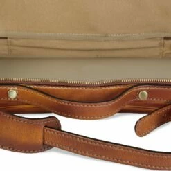 Bruce -Briefcase In Vegetable-tanned Leather -Deals Guidomaggi Store porta pc portatile 1