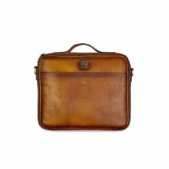 Bruce -Briefcase In Vegetable-tanned Leather