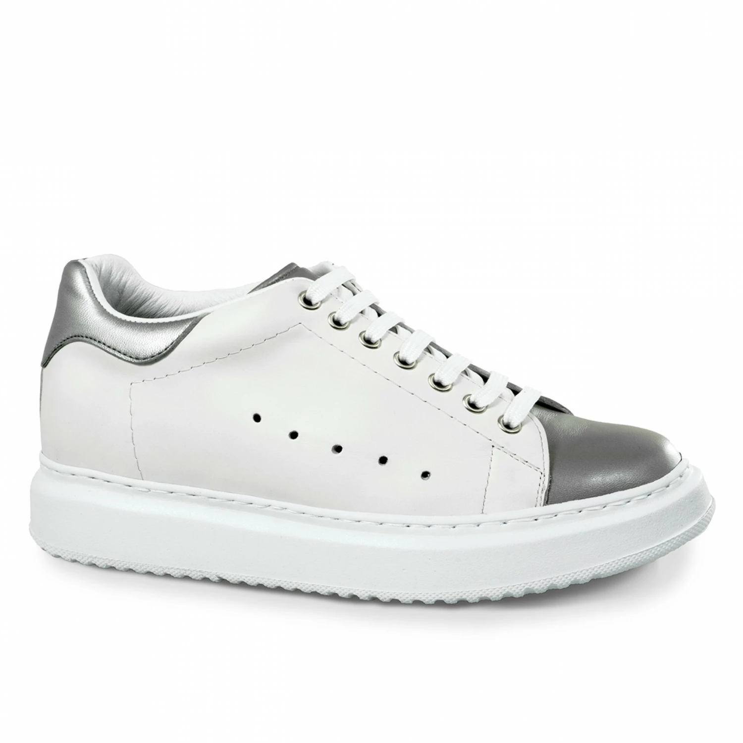 Silver Spring - Elevator Sneakers In Full Grain Leather From 2.4 To 3.1 Inches 4 Silver Spring - Elevator Sneakers In Full Grain Leather From 2.4 To 3.1 Inches - Image 2