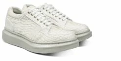 Bossa - Elevator Sneakers In Python Leather From 2.4 To 3.1 Inches