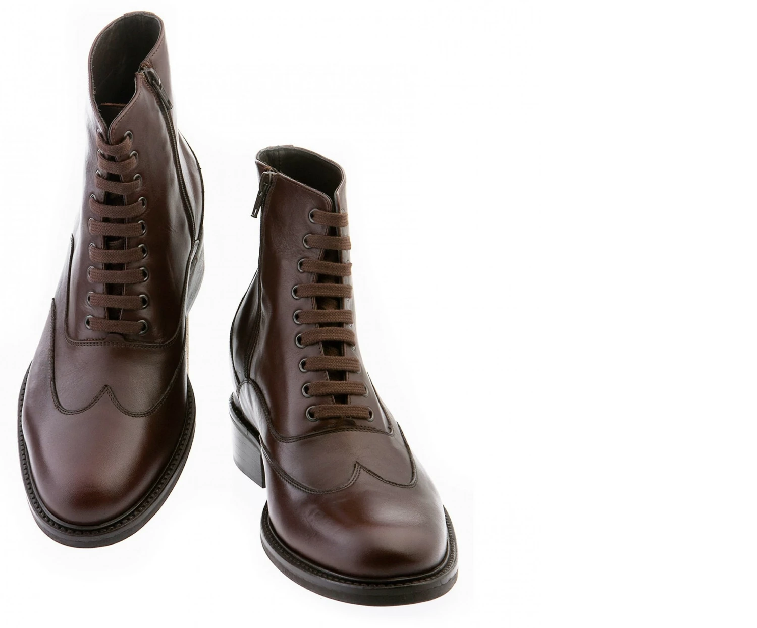 Sivan - Elevator Boots In Full Grain Leather From 2.4 To 4 Inches 3 Sivan - Elevator Boots In Full Grain Leather From 2.4 To 4 Inches