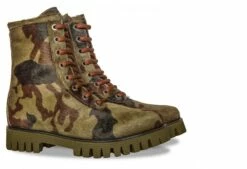 Green Chameleon - Elevator Boots In Pony Skin Leather From 2.4 To 4 Inches