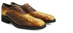 Etna - Elevator Dress Shoes In Python Skin From 2.4 To 3.1 Inches