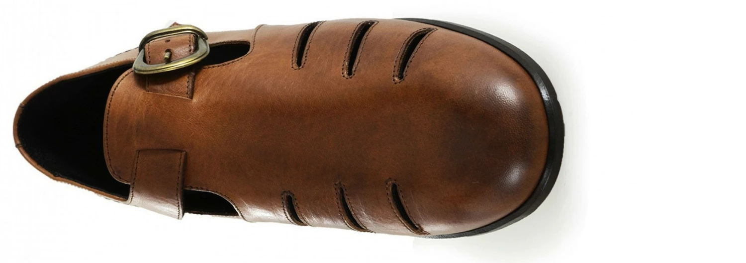 Scilla - Elevator Sandals In Full Grain Leather Up To 2 Inches 5 Scilla - Elevator Sandals In Full Grain Leather Up To 2 Inches - Image 3