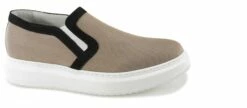 Honolulu - Elevator Slip-Ons In Leather/fabric Mix Up To 2.4 Inches -Deals Guidomaggi Store scarpe rialzate 2 1 5