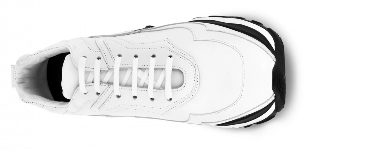 Giant White Bear - Elevator Sneakers In Full Grain Leather From 2.4 To 4.3 Inches 6 Giant White Bear - Elevator Sneakers In Full Grain Leather From 2.4 To 4.3 Inches - Image 4