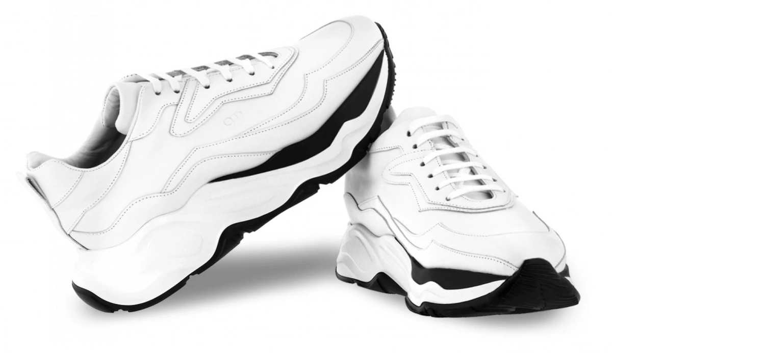 Giant White Bear - Elevator Sneakers In Full Grain Leather From 2.4 To 4.3 Inches 7 Giant White Bear - Elevator Sneakers In Full Grain Leather From 2.4 To 4.3 Inches - Image 5