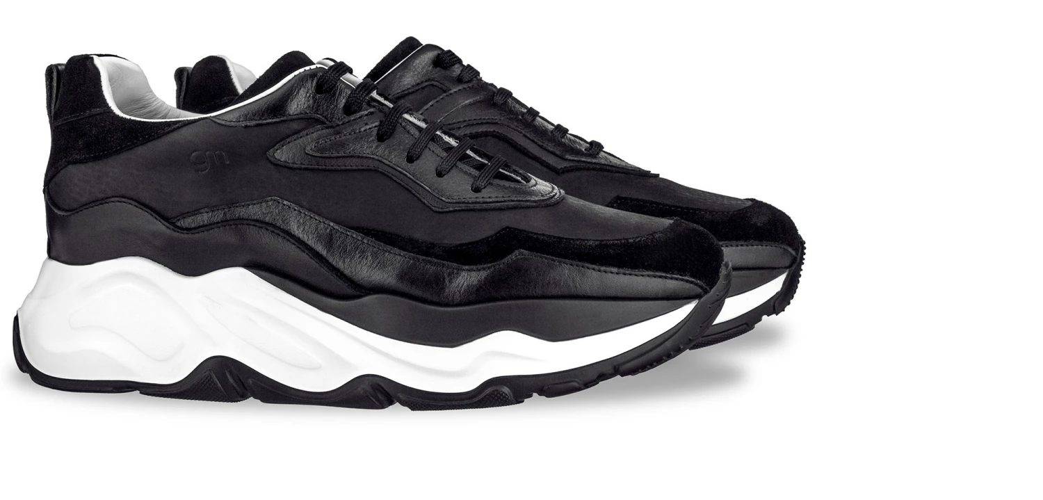 Giant Spider - Elevator Sneakers In Mix Of Leathers From 2.4 To 4.3 Inches 3 Giant Spider - Elevator Sneakers In Mix Of Leathers From 2.4 To 4.3 Inches