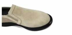 Tierra - Elevator Slip-Ons In Leather/fabric Mix Up To 2.4 Inches -Deals Guidomaggi Store shoes that make you taller 240