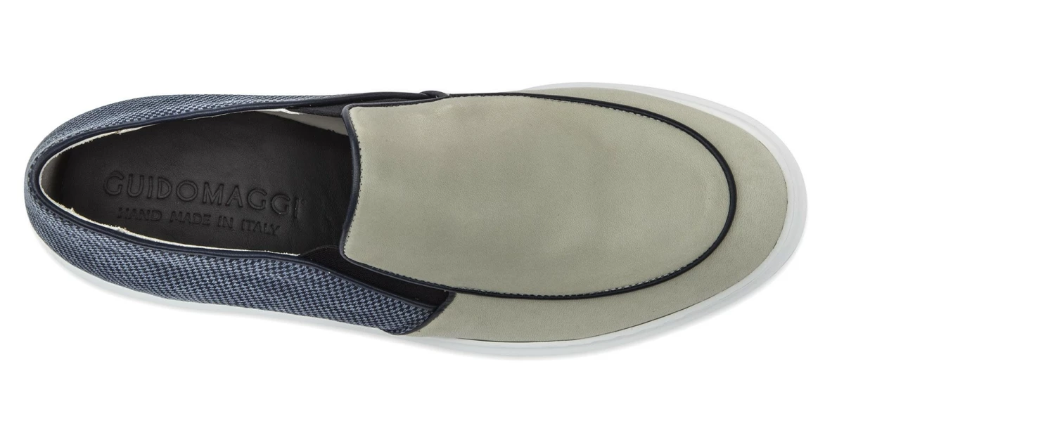 Aire - Elevator Slip-Ons In Leather/fabric Mix Up To 2.4 Inches 6 Aire - Elevator Slip-Ons In Leather/fabric Mix Up To 2.4 Inches - Image 4