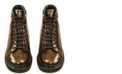 Juneau - Elevator Sneakers In Brushed Leather From 2.4 To 3.1 Inches -Deals Guidomaggi Store shoes that make you taller 258