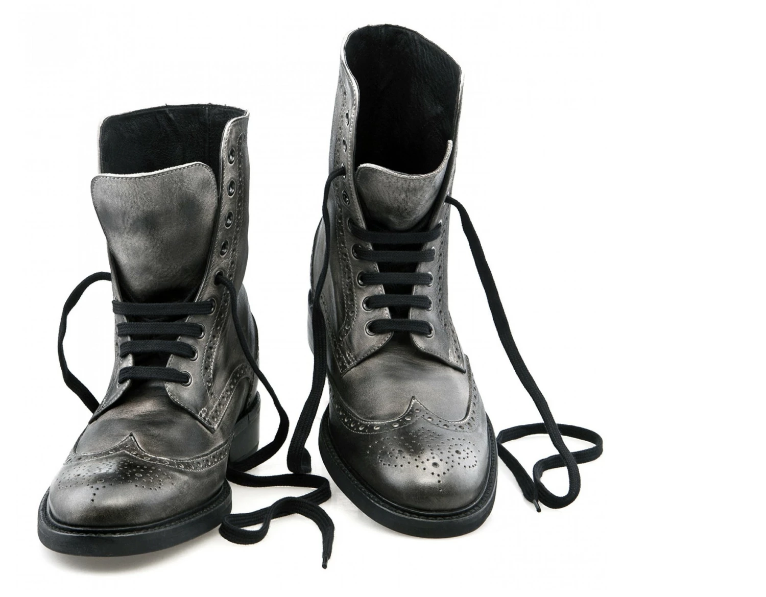 New York W - Elevator Boots In Full Grain Leather From 2.4 To 4 Inches 3 New York W - Elevator Boots In Full Grain Leather From 2.4 To 4 Inches