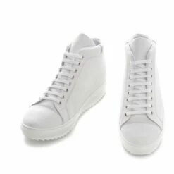 Nevis - Elevator Sneakers In Full Grain Leather From 2.4 To 3.1 Inches