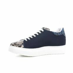 Guadalupa - Elevator Sneakers In Leather/fabric Mix From 2.4 To 3.1 Inches -Deals Guidomaggi Store shoes that make you taller 2 50