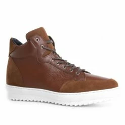 Hartford - Elevator Sneakers In Mix Of Leathers From 2.4 To 4 Inches -Deals Guidomaggi Store sneakers rialzate7 1