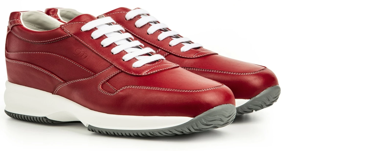 Amsterdam - Elevator Sneakers In Full Grain Leather From 2.4 To 4 Inches 3 Amsterdam - Elevator Sneakers In Full Grain Leather From 2.4 To 4 Inches