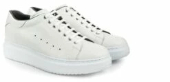 Acquaviva - Elevator Sneakers In Full Grain Leather From 2.4 To 3.1 Inches