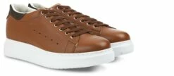 Banff - Elevator Sneakers In Full Grain Leather From 2.4 To 3.1 Inches
