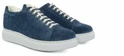 Baku - Elevator Sneakers In Suede Leather Up To 6 Cm
