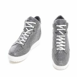 Tobago - Elevator Sneakers In Leather Plus From 2.4 To 4 Inches