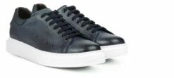 Southlake - Elevator Sneakers In Full Grain Leather From 2.4 To 3.1 Inches