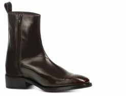 Stoccarda - Elevator Boots In Brushed Leather From 2.4 To 4 Inches -Deals Guidomaggi Store stivale con rialzo 3 1 16 1