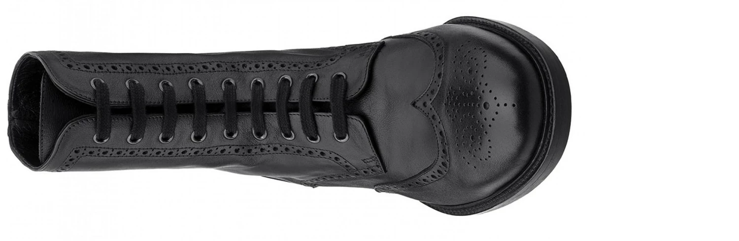 Jessica - Elevator Boots In Leather/fabric Mix From 2.4 To 4 Inches 5 Jessica - Elevator Boots In Leather/fabric Mix From 2.4 To 4 Inches - Image 3