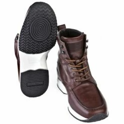 Stockholm - Elevator Sneakers In Full Grain Leather From 2.4 To 4 Inches -Deals Guidomaggi Store stock coppia2