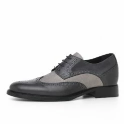 Cremona - Elevator Shoes In Leather/fabric Mix From 2.4 To 3.1 Inches 9 Cremona - Elevator Shoes In Leather/fabric Mix From 2.4 To 3.1 Inches -Deals Guidomaggi Store tall men shoes cremona