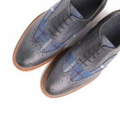 Merano - Elevator Shoes In Leather/fabric Mix From 2.4 To 3.1 Inches -Deals Guidomaggi Store tall men shoes 1