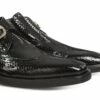 Saint Louis - Elevator Shoes In Patent Leather From 2.4 To 4 Inches -Deals Guidomaggi Store tall mens shoes