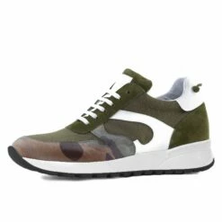 Alabama - Elevator Sneakers In Leather/fabric Mix From 2.4 To 3.1 Inches -Deals Guidomaggi Store tall shoes for man 4