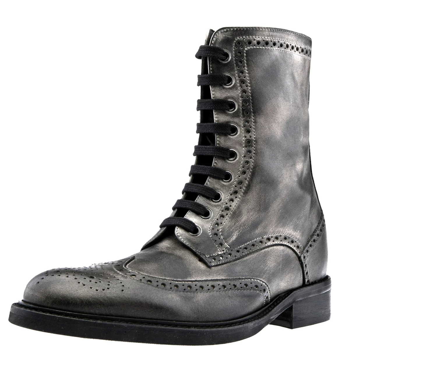 New York W - Elevator Boots In Full Grain Leather From 2.4 To 4 Inches 5 New York W - Elevator Boots In Full Grain Leather From 2.4 To 4 Inches - Image 3