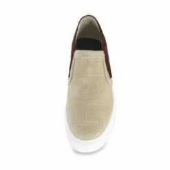 Conero - Elevator Slip-Ons In Leather/fabric Mix Up To 2.6 Inches -Deals Guidomaggi Store taller shoes conero