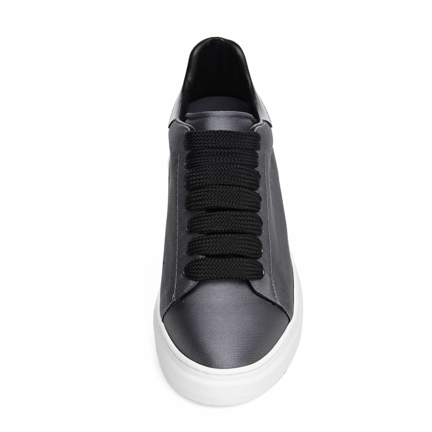 Irvine - Elevator Sneakers In Leather/fabric Mix From 2.4 To 3.1 Inches 5 Irvine - Elevator Sneakers In Leather/fabric Mix From 2.4 To 3.1 Inches - Image 3