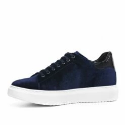 Loire - Elevator Sneakers In Leather/fabric Mix From 2.4 To 3.1 Inches -Deals Guidomaggi Store taller shoes loire