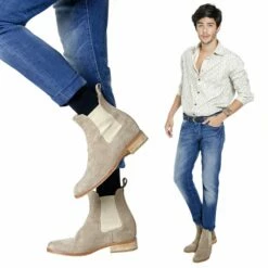 Chelsea - Elevator Boots In Suede Leather From 2.4 To 3.1 Inches 19 Chelsea - Elevator Boots In Suede Leather From 2.4 To 3.1 Inches -Deals Guidomaggi Store vini chelsea