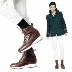 Stockholm - Elevator Sneakers In Full Grain Leather From 2.4 To 4 Inches -Deals Guidomaggi Store vini stockholm