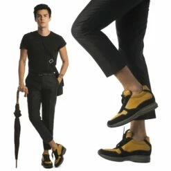 Yokohama - Elevator Sneakers In Mix Of Leathers From 2.4 To 4 Inches 11 Yokohama - Elevator Sneakers In Mix Of Leathers From 2.4 To 4 Inches -Deals Guidomaggi Store vini yokohama