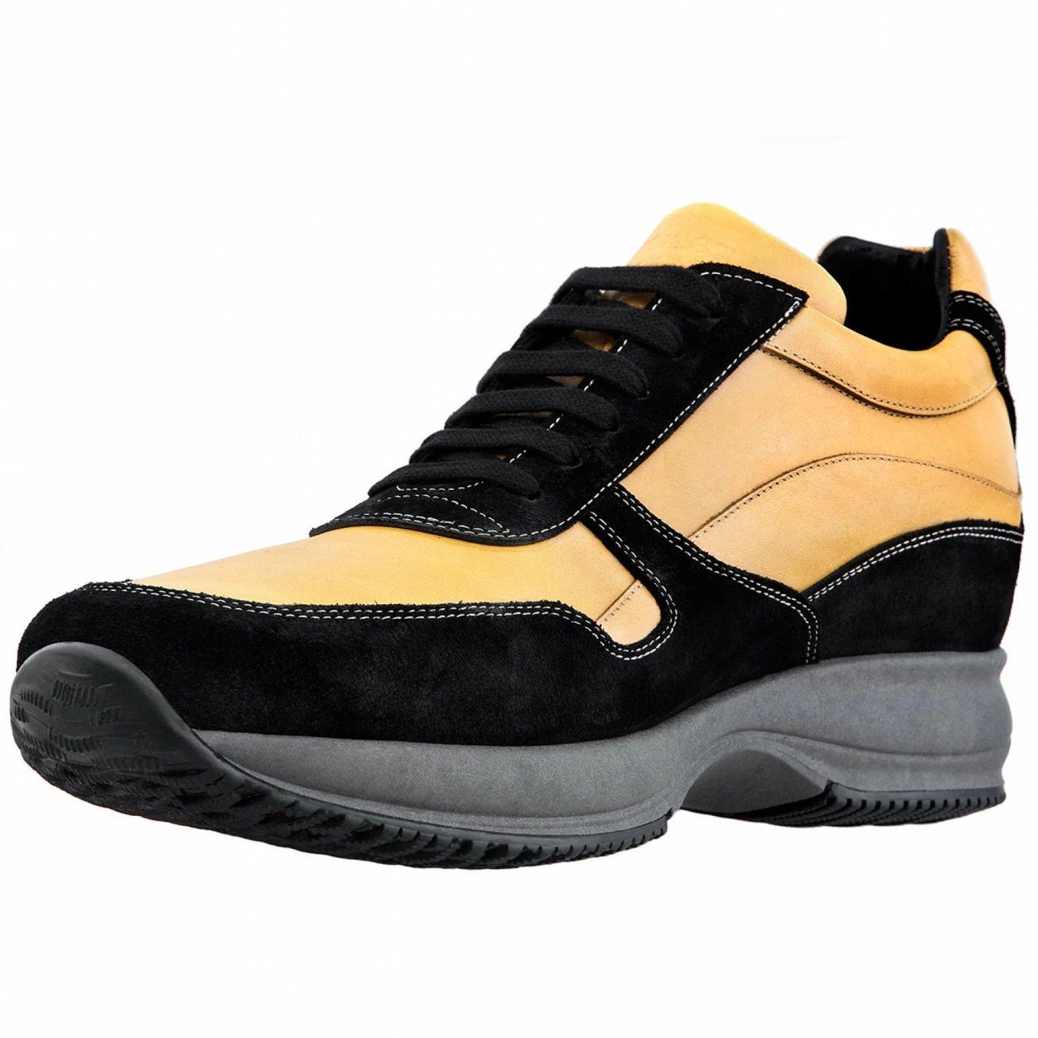 Yokohama - Elevator Sneakers In Mix Of Leathers From 2.4 To 4 Inches 4 Yokohama - Elevator Sneakers In Mix Of Leathers From 2.4 To 4 Inches - Image 2